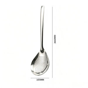 Stainless Steel Strainer Spoon Long Handle Colander Skimmer Slotted Spoon Hot Pot Skimmer Frying Oil Strainer