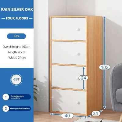 Drawers Storage Cabinet Bedroom Simple Modern Solid Wood Locker Bookcase Bedroom Storage Cabinet