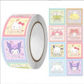 cute 500 stickers/Sanrio Handbook Material Stickers Melody Kuromi Cinnamon Stickers Decorative Roll Stickers. 