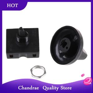 [Chandrae] 4-Position 3-Speed Fan Selector Rotary Switch Governor with Knob 13AMP 120V-250V