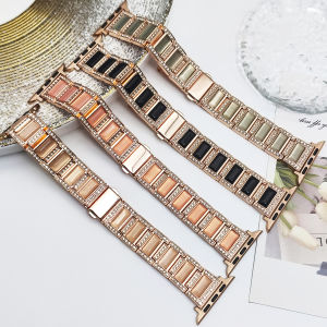 new Luxury large particle gemstone strap for Apple Watch 49/46/45/44/42/41/40-38mm for iwatch series Ultra1/2 S10/9/8/7-3 strap high-quality