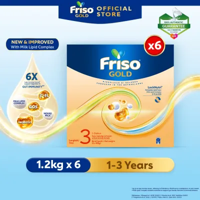 Friso Gold Step 3 - 1.2kg x 6 (Total 7.2kg) - Exclusive Ecommerce Pack