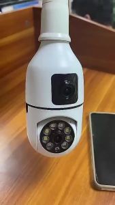 CCTV Camera E27 Wifi Dual  1080P PTZ Surveillance Wireless Outdoor Security AI Tracking