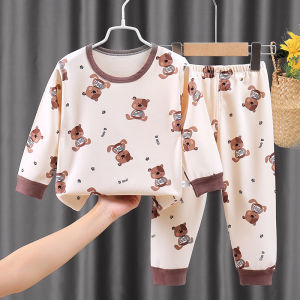 BAJU TIDUR ANAK CEWEK COWOK PIYAMA LENGAN PANJANG BAHAN KATUN IMPORT