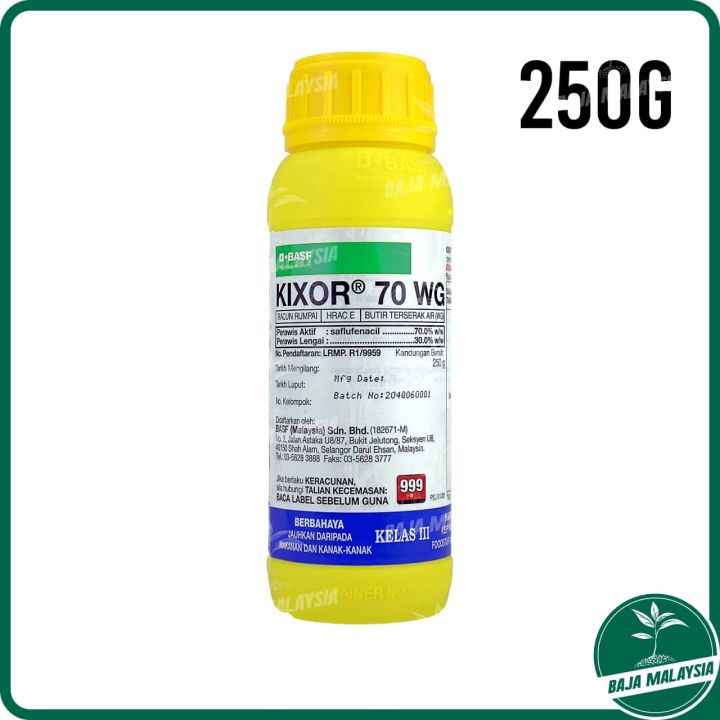 BASF Kixor 70WG Saflufenacil Racun Rumput Racun Rumput Liar Herbicide ...