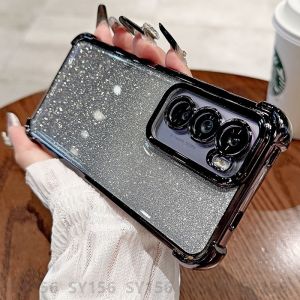 Ốp lưng Oppo RENO 12 12f reno12pro RENO 11 10 Pro 11f 8Z 7Z 8 6 5 5G Ốp lưng Vỏ điện thoại với vỏ bảo vệ camera lấp lánh trong suốt thời trang sang trọng thẩm mỹ Ốp chống sốc