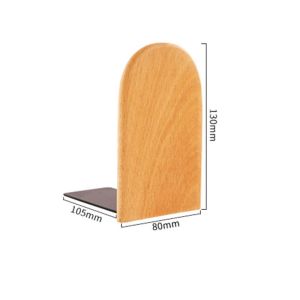 GIORGIONE Display Holder Nature Wooden Bookends Desk Organizer Beech Walnut Bookshelf Durable Simple Book Support Rack Minimalism