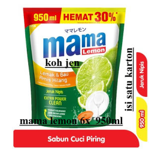 MAMA Lemon Jeruk Nipis 950ml promo 1 karton Paket isi 6