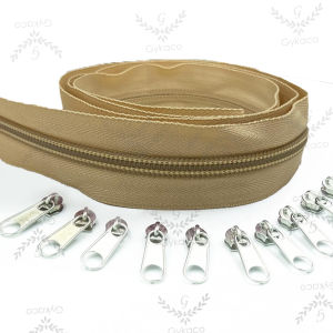 Accesories Tas Daun Resleting Nilon (2 Arah) PLASTIK VISLON No. 5 (277 Krem) - Aksesoris (IMPORT)