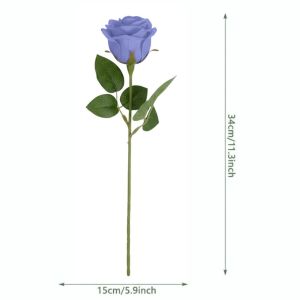 RUSSELLERT 1pc Hoa hồng lụa Bó hoa hồng mô phỏng Vật liệu hoa tự làm Gói nhỏ Bó hoa Thời trang Thực tế Hoa giả Quà tặng ngày lễ tình nhân