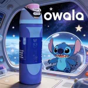 SG in Stock Owala Stitch 24oz32oz Insulated Tumbler with Straw  Stainless Steel Portable & Car Cup Holder Friendly