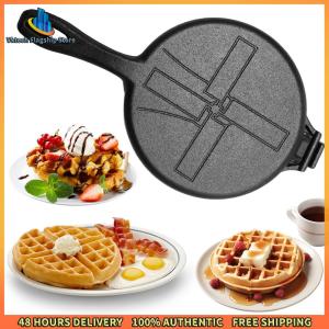 Vktech เหล็กหล่อเหล็กวาฟเฟิลเหล็กทำเค้กวาฟเฟิลแบบไม่ติด