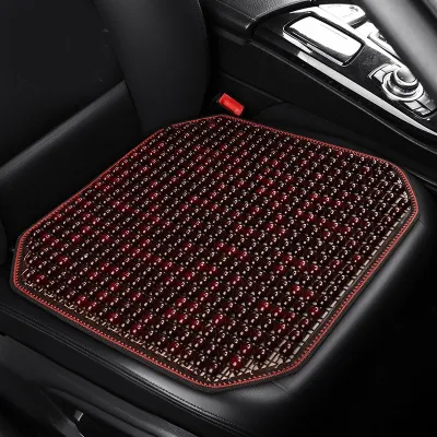 Pure Natural Wood Beads Breathable Universal Car Cushion Mahogany