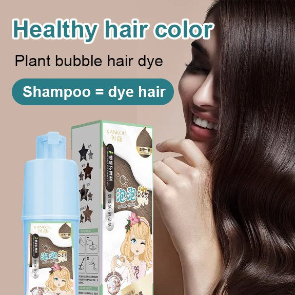 jiketai Natural plant extract bubble hair dye Shampoo Hair Color Bubble