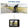 Andoer 4K60FPS ความละเอียดสูงพิเศษ WiFi กล้องแอคชั่นแคมเมราหน้าจอ Dual 170 ° มุมกว้าง30เมตรกันน้ำพร้อมรีโมทคอนโทรล1แบตเตอรี่ลิเธียมไอออนอุปกรณ์เสริมที่ติดตั้งชุดสีดำ. 