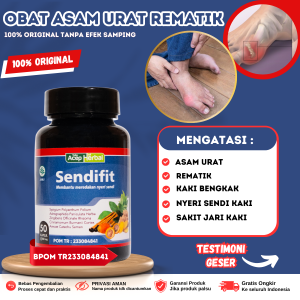 Sendifit - Obat Asam Urat Dan Kolesterol Nyeri Sendi Kaki Obat Sakit Kaki Tulang Keropos Radang Sendi Asam Urat Rematik Nyeri Sendi Tulang Lutut Syaraf Saraf Kejepit Obat anti nyeri Radang kaki dan sendi