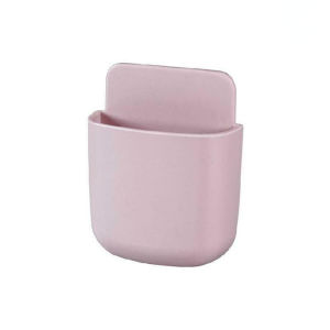 Minimalist Wall Mounted Mobile Phone Organizer Remote Control Storage Box Multifunction Sundries Makeup Brush Rack Wall Holder