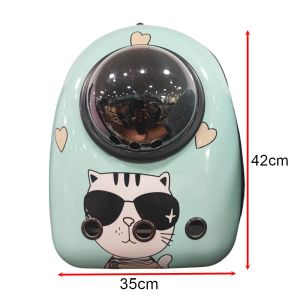 TRENY Pet Carrier Capsule Travel Backpack Outdoor Bag Dog Cat Bag Kucing Colourful Transparent Pet Cat Astronaut Bag