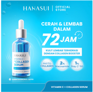 Hanasui Vitamin C + Collagen Serum - Lembap Hidrasi & Cerah Collagen 2% Niacinamide & 1% Vitamin C