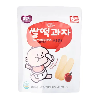 DDODDOMAM Rice Rusk Apple Baby Snack