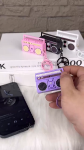 Miniature Radio Keychain Classical Radio Keychain Plastic Small Radio Miniture Decoration Recorder Keychain Radio Keychain