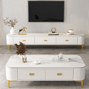 Bàn trà sofa mặt kính cường lực có hộc để đồ Bàn trà sofa vân đá cẩm thạch Bàn trà sofa