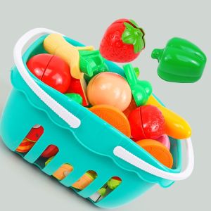 Đồ chơi cắt rau củ quả bằng nhựa hàng đẹp 30 chi tiết tặng kèm giỏ đựng