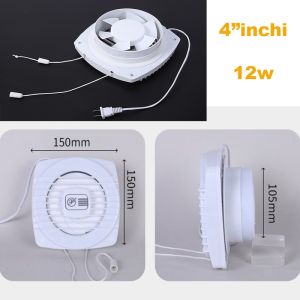 exhaust fan kipas ventilasi kamar mandi dapur penghilang bau knalpot volume udara besar 12W - 20W Hemat 220V 4 inci 6 inci 8 inci model tarik