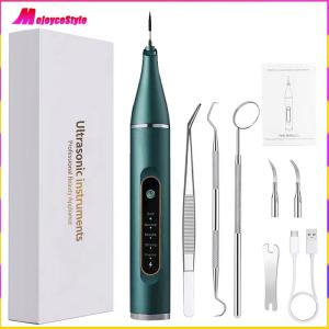 【NEW】 Ultrasonic Calculus Tartar Remover with LED Light Tartar Remover Tool 5 Adjustable Modes for At-Home Personal Use Men Women and Kids