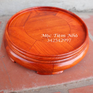 Kỷ tròn đôn tròn gỗ đế kê bát hương gỗ hương cao 6cm mặt 12141618202224262830