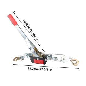 Dây cáp kéo 1T/2T/3T dài 2m tay cầm ratchet bằng thép bền bỉ dụng cụ nâng kéo căng cáp công nghiệp