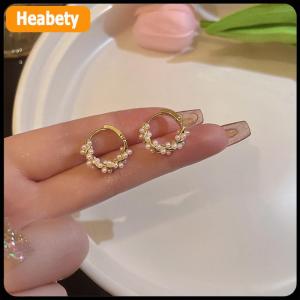 【2-3 days delivery】 1Pair New Simple Temperament Circle Pearl Earrings Fashion Small Versatile Earrings Womens Jewelry