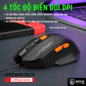 Chuột gaming Deiog A20 4 chế độ tốc biến led RGB đổi màu đa dạng