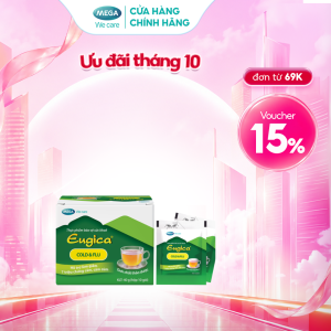 TPBVSK Tinh chất thảo dược hỗ trợ giảm 7 triệu chứng cảm cúm EUGICA COLD & FLU (Hộp 10 gói x 4 g)
