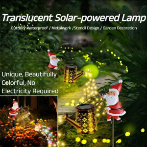 Solar Powered Light Solar Decorative Light / Santa Claus Lantern / Hollowed Out Water Bottle / Christmas Outdoor Garden Decor / Energy Saving Eco Friendly