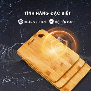 Thớt tre kháng khuẩn Kalpen hàng chính hãng