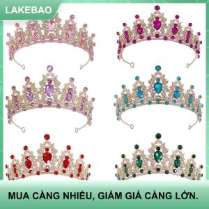 【LAKEBAO】 Sang Trọng Thanh Lịch Pha Lê Công Chúa Vương Miện Tóc Phụ Kiện Vương Miện Cho Phụ Nữ Đảng Rhinestone Wedding Bridal Vương Miện Mới Đầu Đồ Trang Sức