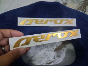 AEROX V1 / V2 / V3 – CNC Alloy Bendable Emblem with Adhesive