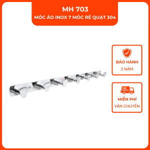 Móc áo inox 7 móc rẻ quạt 304 VINA MH703