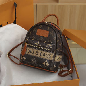 Bags for Women 2023 New Trendy Fashion Versatile Retro Handbags High-Quality Broadband Printed Large-Capacity Backpack