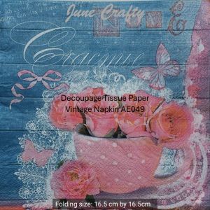 2 Pieces/Pack Decoupage Napkin Tissue Set Unique Traditional Painting Art Paper for Vintage Crafting