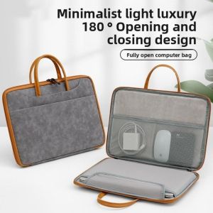 MINIFELE 262 13-16inch Laptop Sleeve Case Waterproof Premium Suede Laptop Bag Briefcase  Large Capacity Tablet Protective Pouch