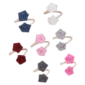 2Pieces Flexible Floral Twist Curtain Tiebacks Flexible Rope Holdbacks for Home Bedroom Window Drapes Holders Decors