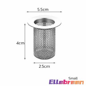 Stainless Steel Floor Drain Basket Bathroom Sink Drain Strainer Hair Catcher Anti-clog Trap