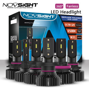 【รับประกัน2ปี】Novsight ใหม่ล่าสุด A500 N31 50W 10000LM 9005(HB3) 9006(HB4) h1 H4 H7 H11 Hi/Low Beam ไฟหน้ารถ LED ไฟหน้าโซล-CSP Y19ชิป LED 6500K สีขาวไฟหน้าอัตโนมัติหมอกหลอดไฟชุด Ready สต็อกคู่ (2 Pcs)