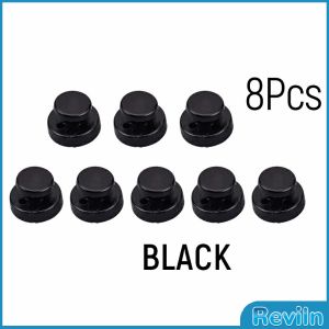 R.E. 8ชิ้น/set หมุดกระดุมเสื้อกดแปะไม่ต้องเย็บ กระดุม วัสดุคุณภาพดี สีดำ/ขาว Shirt buttons
