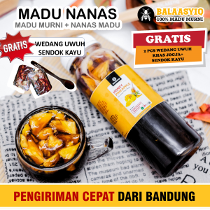 Madu Nanas Probiotik BALAASYIQ 330g Sumber Enzim dari madu murni dan nanas alami