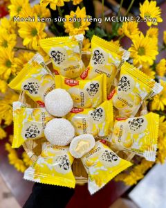 1KG Bánh Mochi Sữa Nhân Kem Mix 6 Vị Khoai Môn Đậu Nành Sầu Riêng Bơ XoàiĐào Dẻo Thơm
