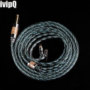 IvipQ - A10 Upgrade Cable - Compatible with 0.78-pin MMCX QDC TRS Dual 3.5 Interfaces / In-ear Headphone Cable