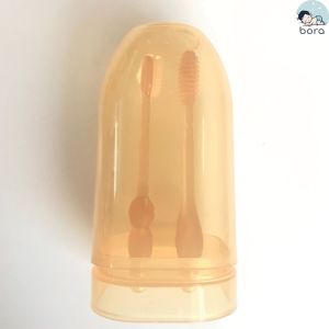 Set rơ lưỡi và bàn chải đánh răng silicon cho bé từ 0 - 18 tháng